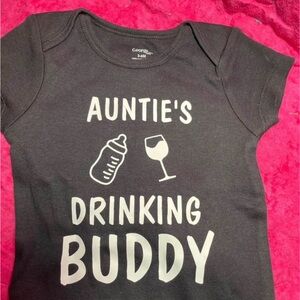 George Black Kids Tee - Auntie's Drinking Buddy Design